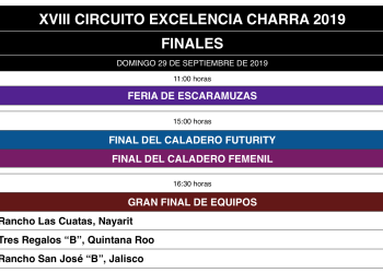 Definidas las finales del Circuito Excelencia Charra 2019