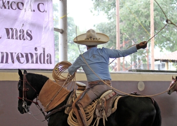 Enrique Ramírez cuajó este pialazo floreado de 28 puntos para Rancho El Quevedeño
