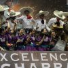 Los campeones celebrando, Tres Potrillos de Jalisco y la escaramuza Mexiquense RSJ