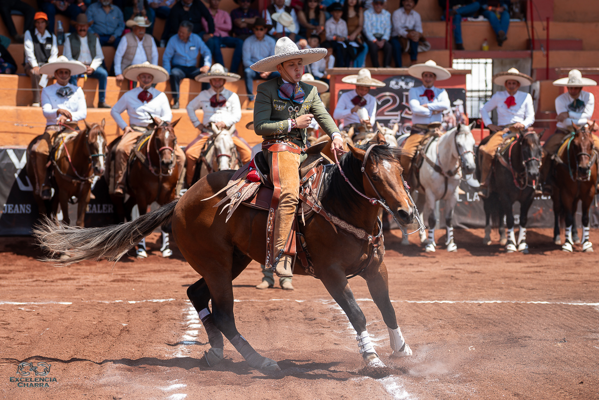 Santiago Beltrán abrió las hostilidades de la jornada de este lunes en Huichapan con la cala de caballo de 39 puntos por Rancheros de Tijuana