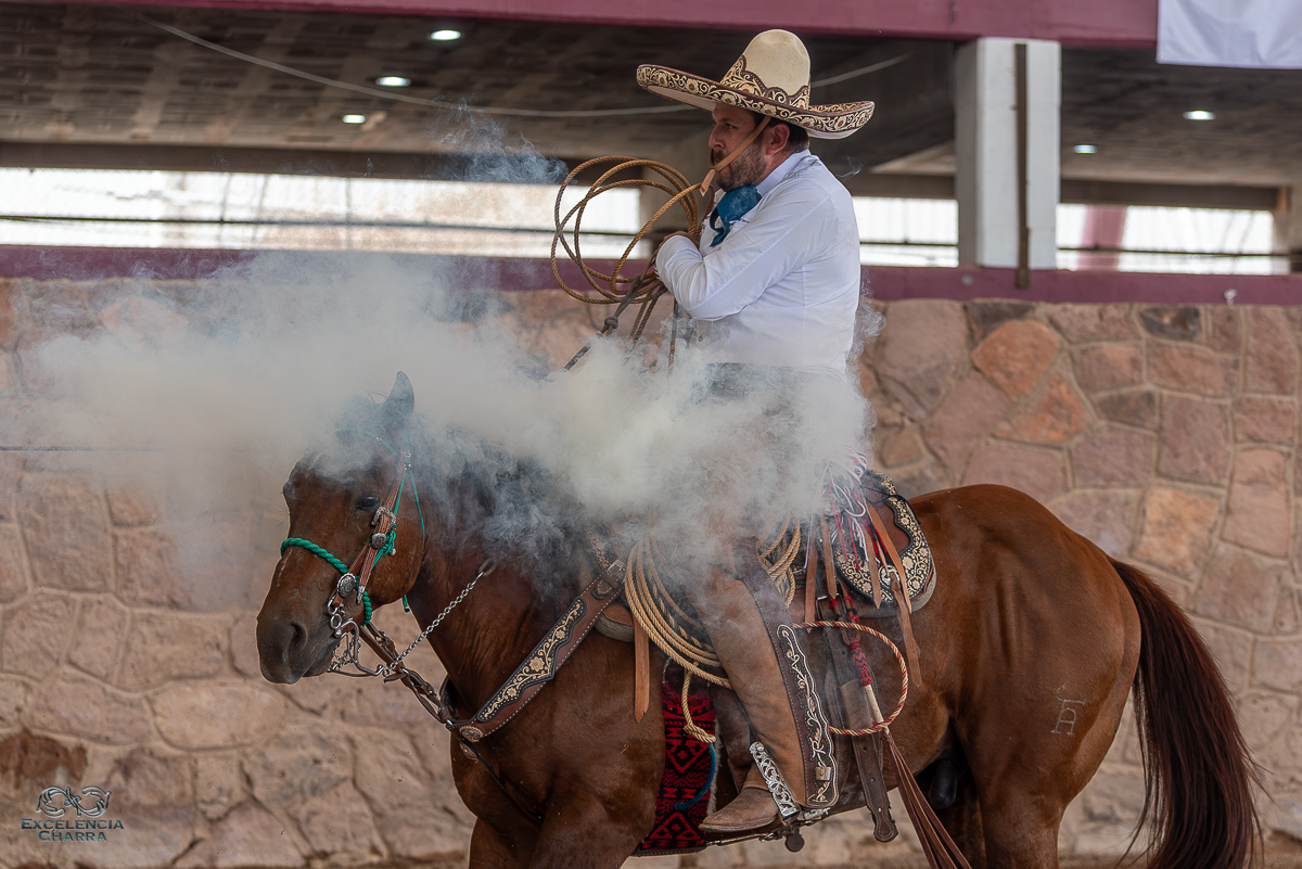 Juan Pablo Franco fue el mejor charro de Grupo Violante con un total de 105 puntos